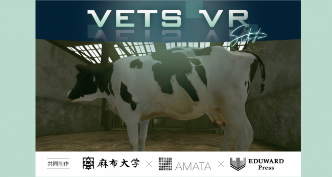 麻布大学・あまた・EDUWARD Pressが獣医療VR教材  第2弾となる「VETS VR～牛の分娩介助～」を共同開発